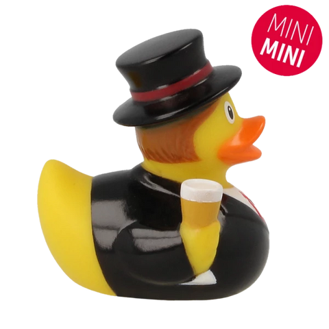 Lilalu-Bath Toy-Mini Groom Rubber Duck-Black - www.toybox.ae