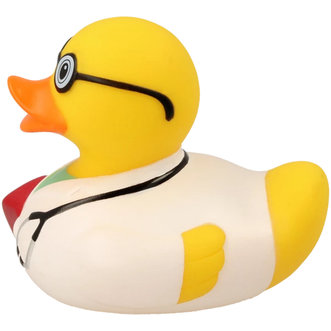 Lilalu-Bath Toy-Emergency Doc Duck -White - www.toybox.ae