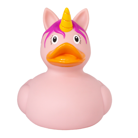 XXL Unicorn Duck, pink 25 cm - design by LILALU - www.toybox.ae