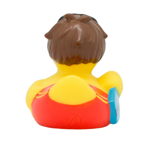 Lilalu-Bath Toy-Surfer Boy Duck - Yellow - www.toybox.ae