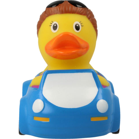 Lilalu-Bath Toy-Car Driver Female Duck - Blue/Yellow - www.toybox.ae