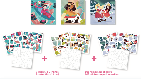 Poppik My Sticker Puzzle - Princesses - www.toybox.ae