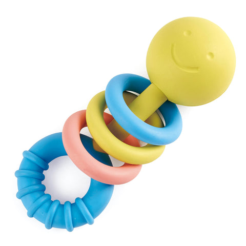 Hape Rattling Rings Teether - www.toybox.ae