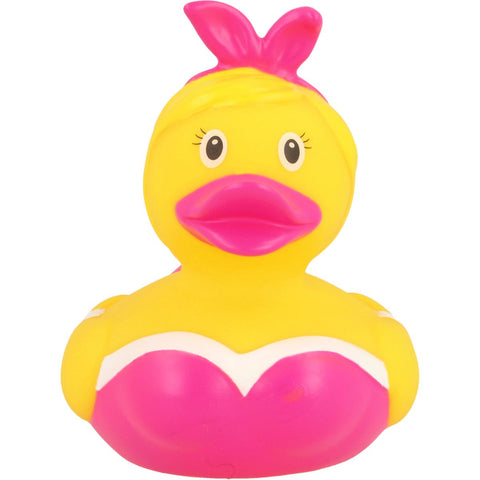 Lilalu-Bath Toy-Bunny Duck -Pink/Yellow - www.toybox.ae