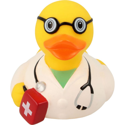 Lilalu-Bath Toy-Emergency Doc Duck -White - www.toybox.ae