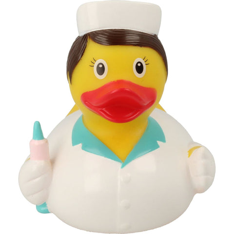 Lilalu-Bath Toy-Nurse Duck - White - www.toybox.ae